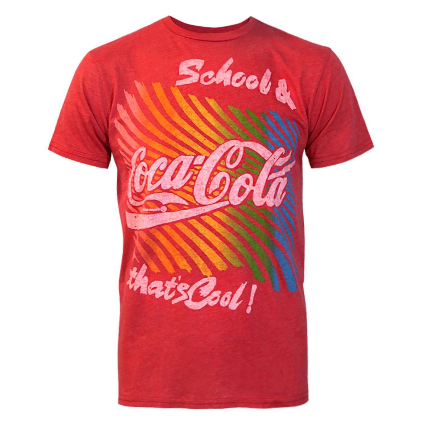 Coca Cola T-Shirt für Junk-Food-Männer S rot