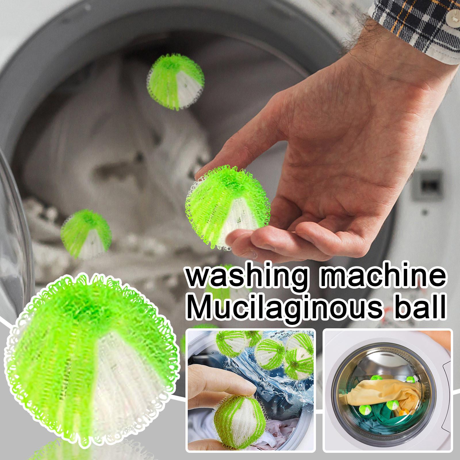 12 Stück Tierhaarentferner Waschmaschine, Fusselbälle Waschmaschine, Haarentferner Tierhaare, wiederverwendbarer Fusselball für Waschmaschine und Trockner One Size grün