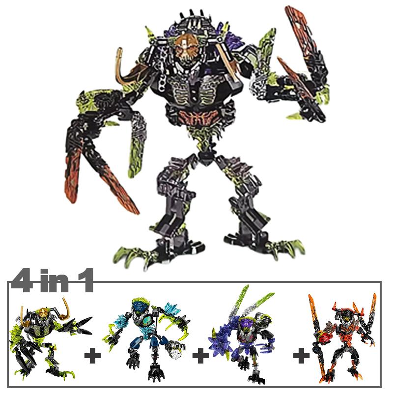 Krieger Bionische Soldaten Superheld Bausteine Set Roboter Figuren Spielzeug Action Umarak der Zerstörer Erdbeben Sturm Bestie Spielzeug Kinder