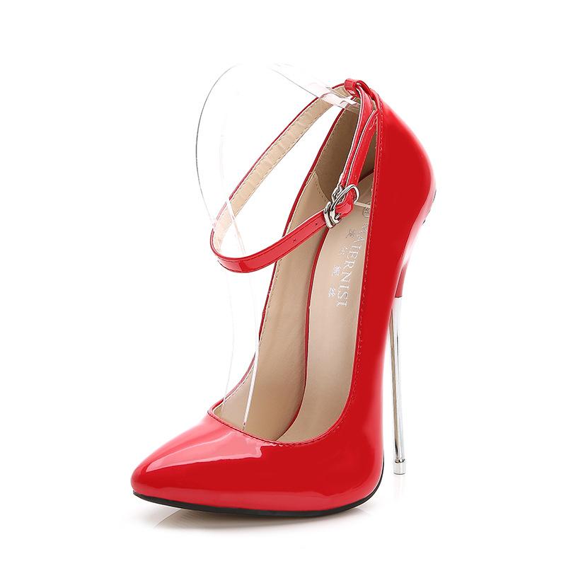 Große Größe 43 44 45 46 Sexy Pumps 16 Cm Hochzeit Frauen Fetisch Schuhe Prägnante Frau Pumps High Heel Stripper Foto Prop Sex Spielzeug 35 rot