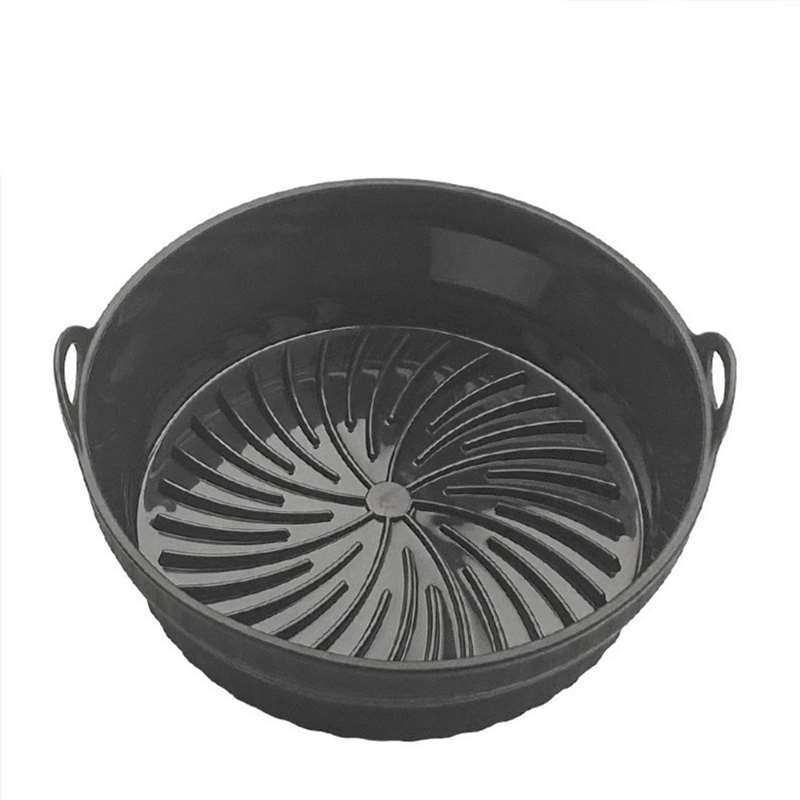 Faltbare Air Fryer Silikon Korb Airfryer Ofen Backblech Silikon Form Pizza Gebratene Wiederverwendbare Pfanne Zubehör