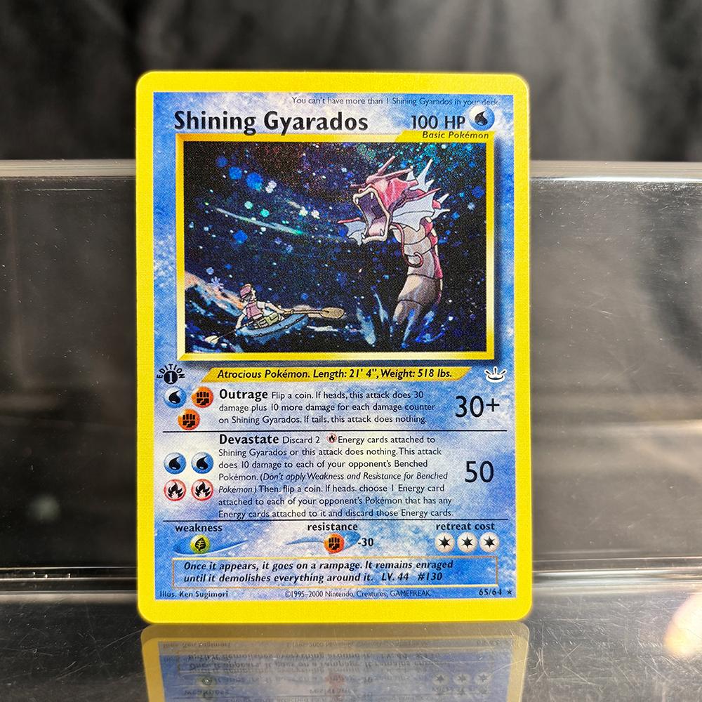 Holografische Spiel-Sammelkarten PTCG Proxy-Karten Glurak Pikachu Mew EX Einzelkarten PKM Folienkarten Gengar VMAX Skyridge (SK)