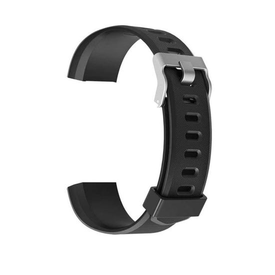 Verstellbares, weiches TPE-Armband für ID115 Plus/ID115HR Plus/ID115 Plus HR schwarz