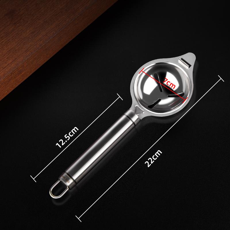 Eiweiß-Trenner, Edelstahl-Werkzeuge, Eier-Eigelb-Filter, Gadgets, Küchenzubehör, Trenntrichter, Löffel, Teiler, Utensilien