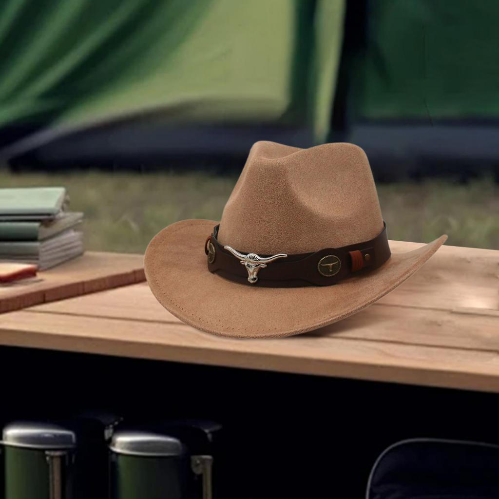 Cowboyhut Cowgirl für Straßen-Cosplay-Kostüme braun