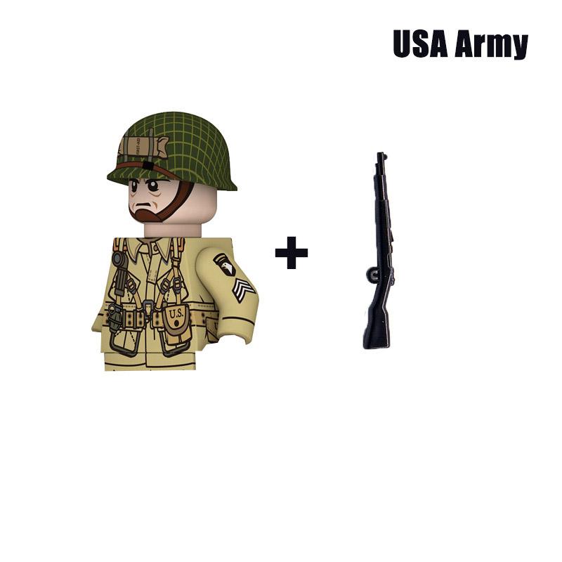 Kinderspielzeug WW2 Militär Armee Bausteine US UK Sowjet China Frankreich Soldaten Mini Actionfiguren Spielzeug für Kinder Weihnachtsgeschenke