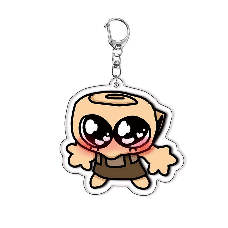 Dandys Welt Plüschreste Acryl Schlüsselanhänger Anhänger Anhänger Zubehör für Taschen Handy Lanyard Cosplay Geschenk Anime Merchandise Niedlich 55mm beige