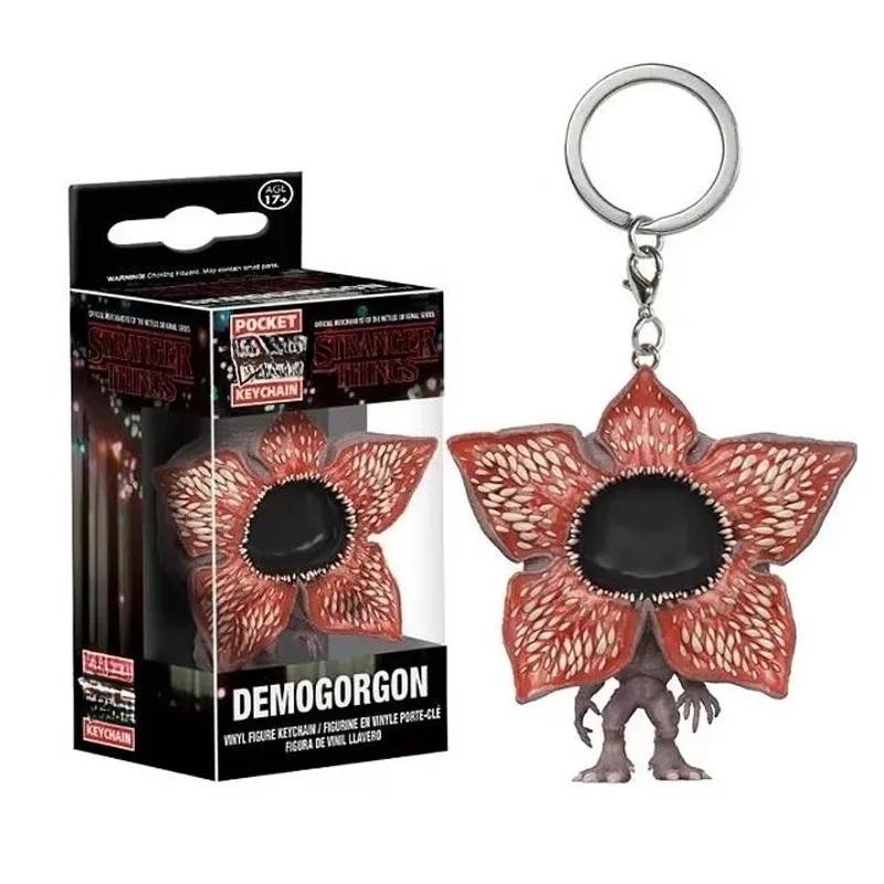 Taschenschlüsselanhänger Stranger Things Eleven Robin Barb Steve Dustin Schlüsselring Kette Modell Spielzeug Erwachsene Kinder Geschenk Spielzeug weiß