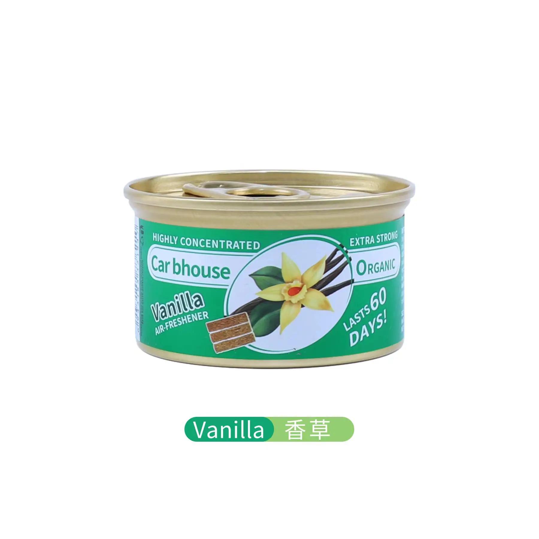 Autozubehör Konserven Holzblöcke Kaffeegeschmack Auto Aromatherapie Neuwagen Deodorant Faser Lufterfrischer Außenhandel Explosion vanille