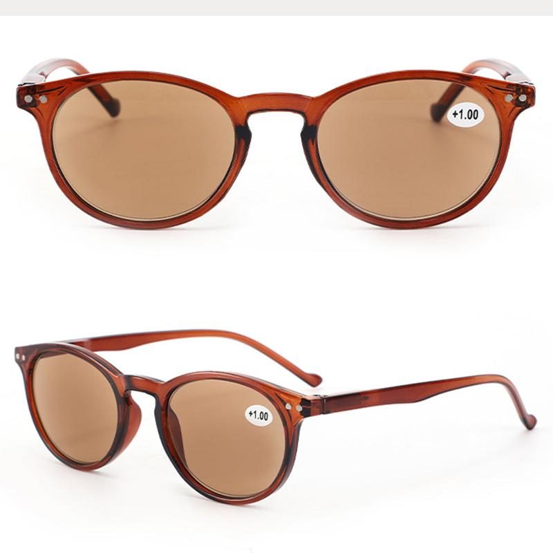 Lesebrille für Männer und Frauen, Brillen mit hoher Klarheit, Computer-Lesebrille, Presbyopie-Brille +3.0 braun