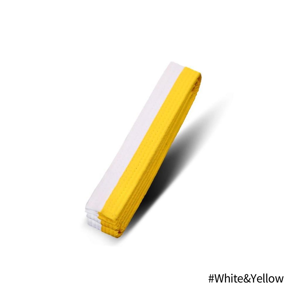 1 STÜCK Kampfsport Karate Judo Taekwondo Professionelle Gürtel Judo Jiu Jitsu Standardbänder Schutzbund 1.6M gelb/weiß