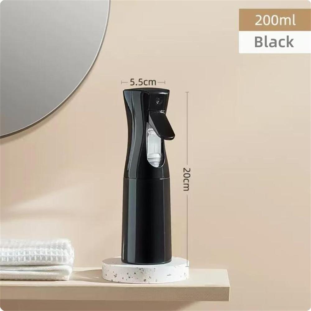 Kontinuierlicher Wassersprüher Leere Sprühflasche, Ölsprüher für Friseurbedarf, Hautpflege, Pflanzen, Haustiere, Küche, Barbecue 200ml schwarz