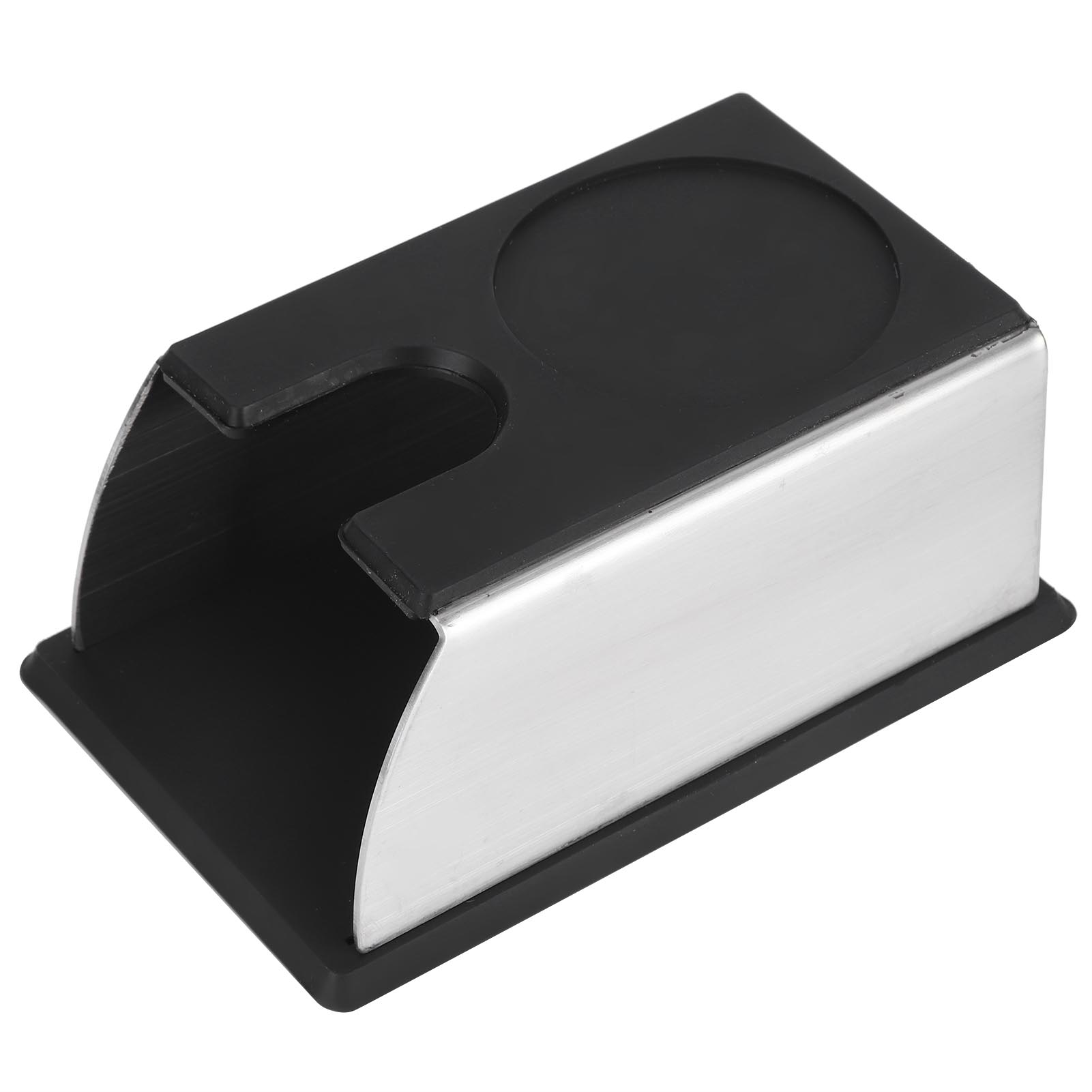 Rutschfester Kaffee Tamper Halter Ständer Rack Tampstation Matte Kaffee Werkzeug ZubehörSchwarz schwarz