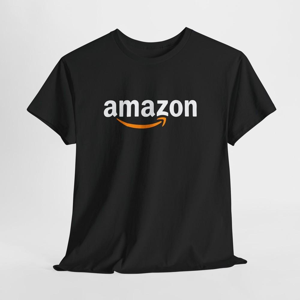 Amazon Schwarzes T-Shirt – Unisex Logo Marken-T-Shirt für Männer oder Frauen S