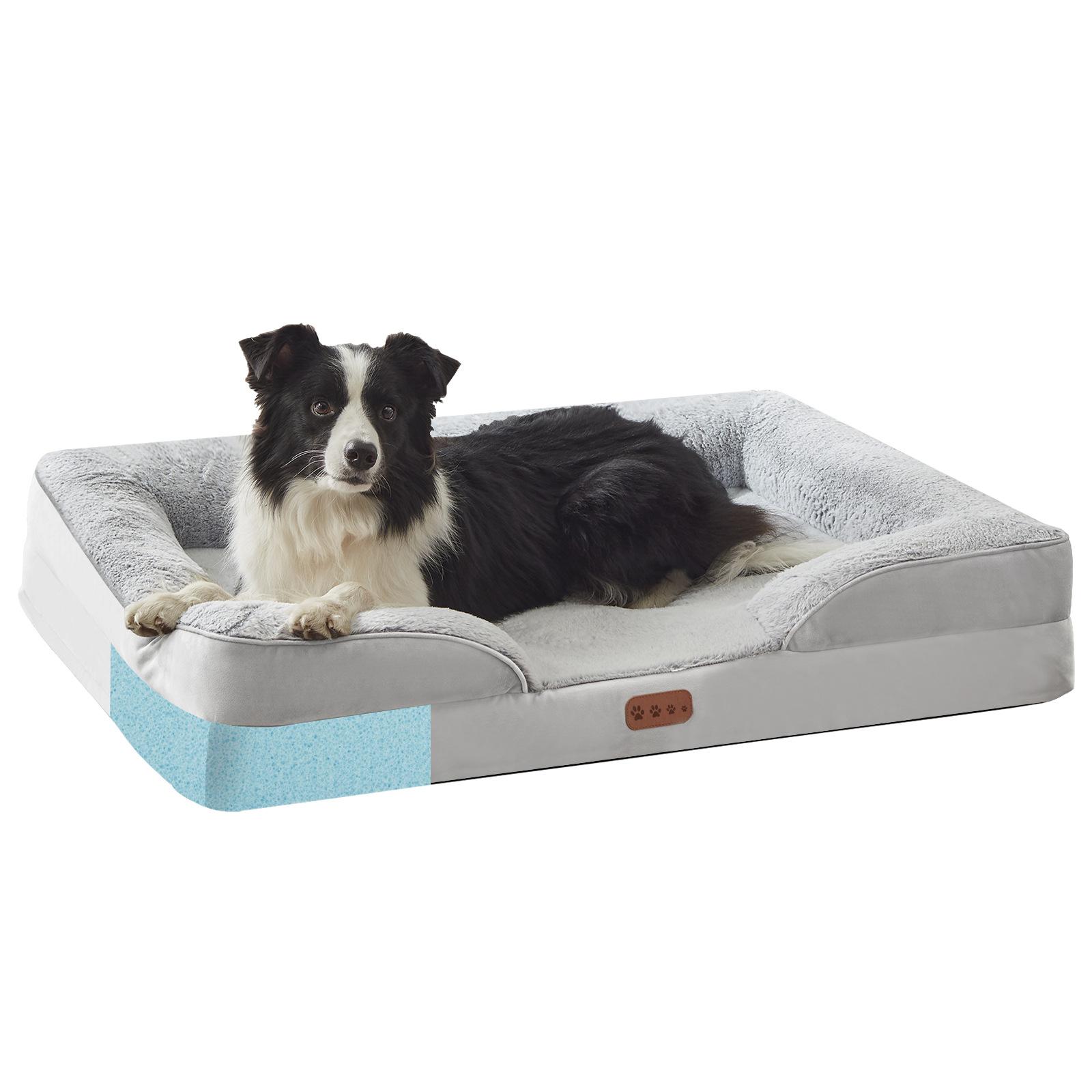 Hundehütte  Haustierbett  Sofa  Abnehmbare Hundehütte  Großes Hundebett  Kleiner und Mittlerer Hund Teddyhundehütte  Katzenhaus S:50*40*12CM black