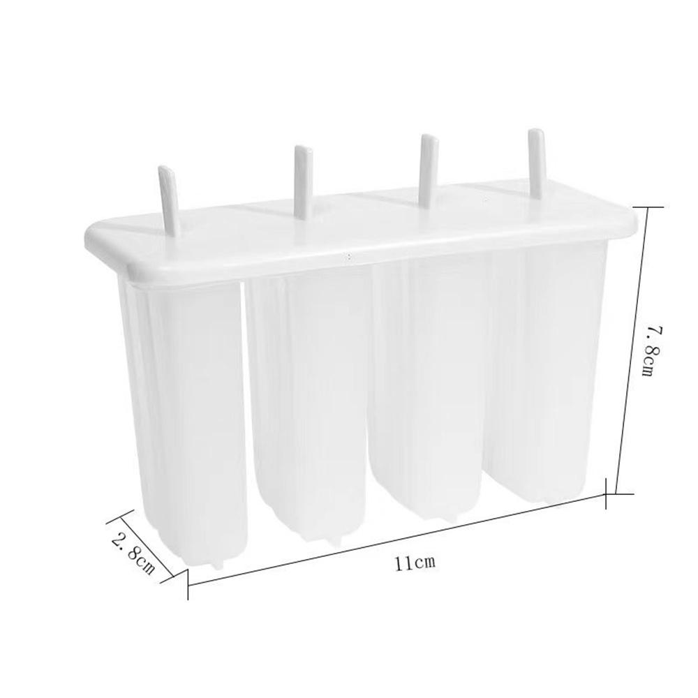 4 Eis Popsicle Form mit Stick & Deckel Set Eis Form Popsicle Eis Form Eis Tablett Diy Eis wiederverwendbare Küche Werkzeuge transparent