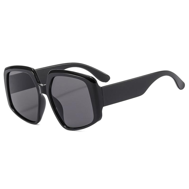 Große quadratische Sonnenbrille Mode Retro Sonnenbrille Damen Tide Brille Big Frame Sonnenbrille