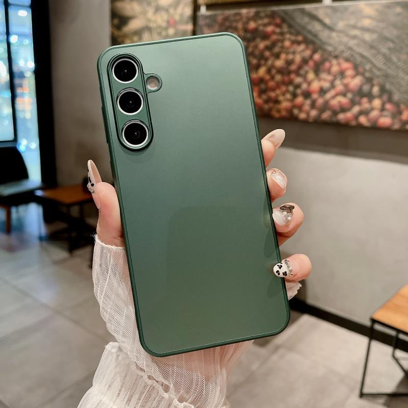 Matte Glas Hülle für Samsung S25 S24 S23 S22 S21 S20 FE S10 Note 10 Plus 20 Ultra A73 A72 A71 A51 A50 A70 A55 A54 A53 A52 Hülle For Samsung Galaxy A55