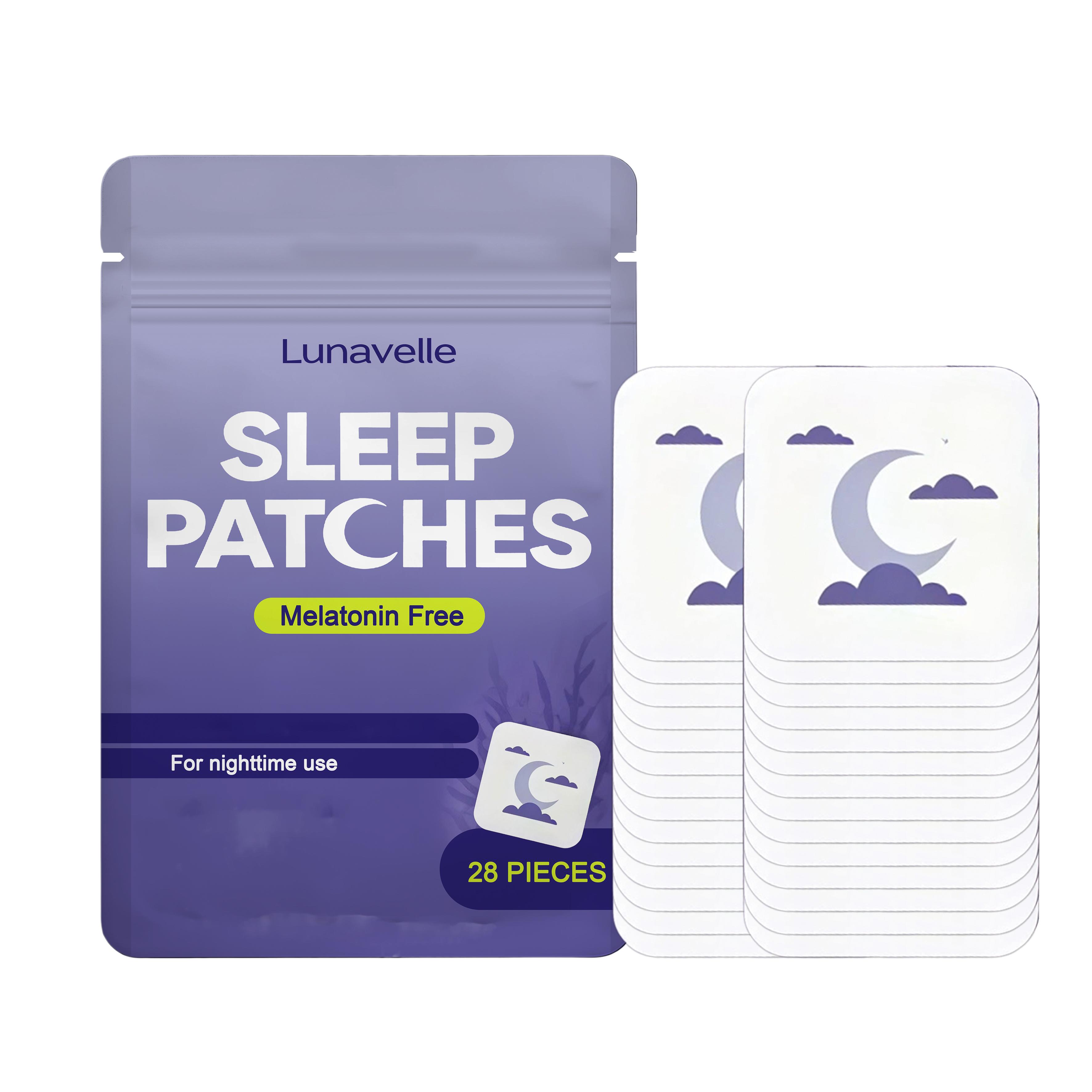 Schlafpflege-Patch, sanft, hautfreundlich, weich und atmungsaktiv, beruhigende Pflege über Nacht, um Ihnen zu helfen, bequem zu schlafen, täglicher Pflege-Patch 28 Stück gray