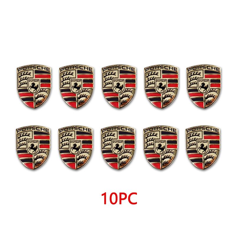 5/10 Stück Auto-Fernschlüssel-Aufkleber Abzeichen Emblem Autozubehör Für Porsche Cayenne Panamera Macan 911 718 Taycan Boxster Cayman 918