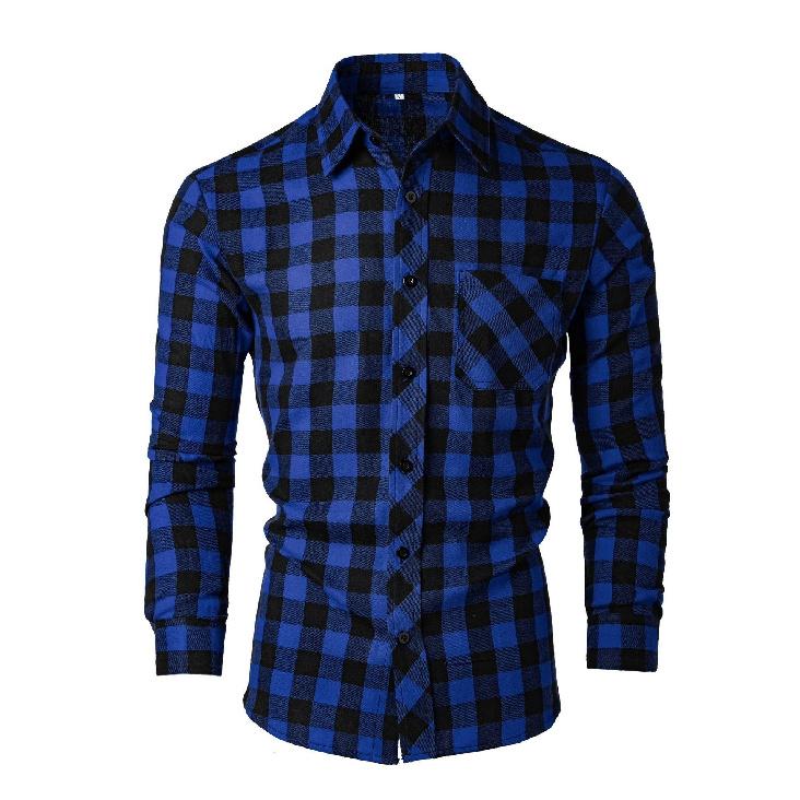 Neuer Herren-Lockerer, Lässiger Retro-Mantel, Ober- und Untermantel aus Baumwolle und Hanf, Vielseitiger Alltags-Klassiker, Strickjacke, Strandhemd, Herrenstil XXXL blau