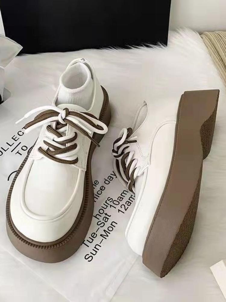 Schuhe für Damen, modisch, Retro, täglich, lässig, Mary Jane-Schuhe, bequeme Schuhe mit weicher Sohle, Schnürschuhe, flache Schuhe, Zapatillas Mujer 40