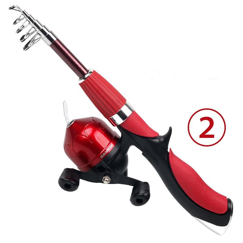 Angelruten und Rollen Carbon Fiber Teleskop Angelrute Meer Angelrute Angelgerät style 2