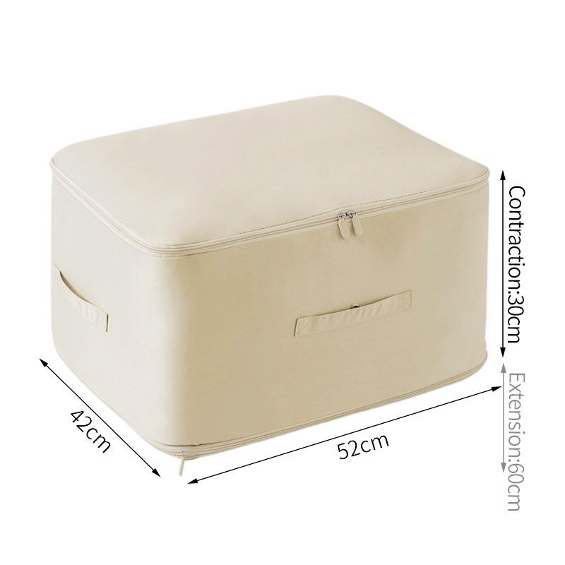 Kompressions-Bettdecken-Aufbewahrungstasche, Aufbewahrungsbeutel, extrem platzsparend, selbstkomprimierender Organizer, Schrank-Organizer mit großer Kapazität 52*42CM