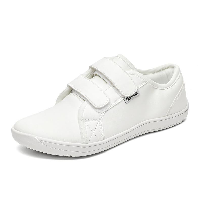 Herrenmode Weitzehen-Barfußschuhe Leichtgewichtige Weichsohlen-Low-Top-Outdoor-Sportarten Bequeme Modetrend-Freizeit-Sneaker 2025 37 weiß