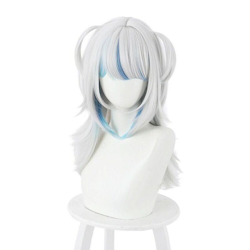 Hololive Gawr Gura Cosplay Perücke Weiche Und Hitzebeständige Synthetische Seidenfaser Für Halloween Karneval Und Mehr