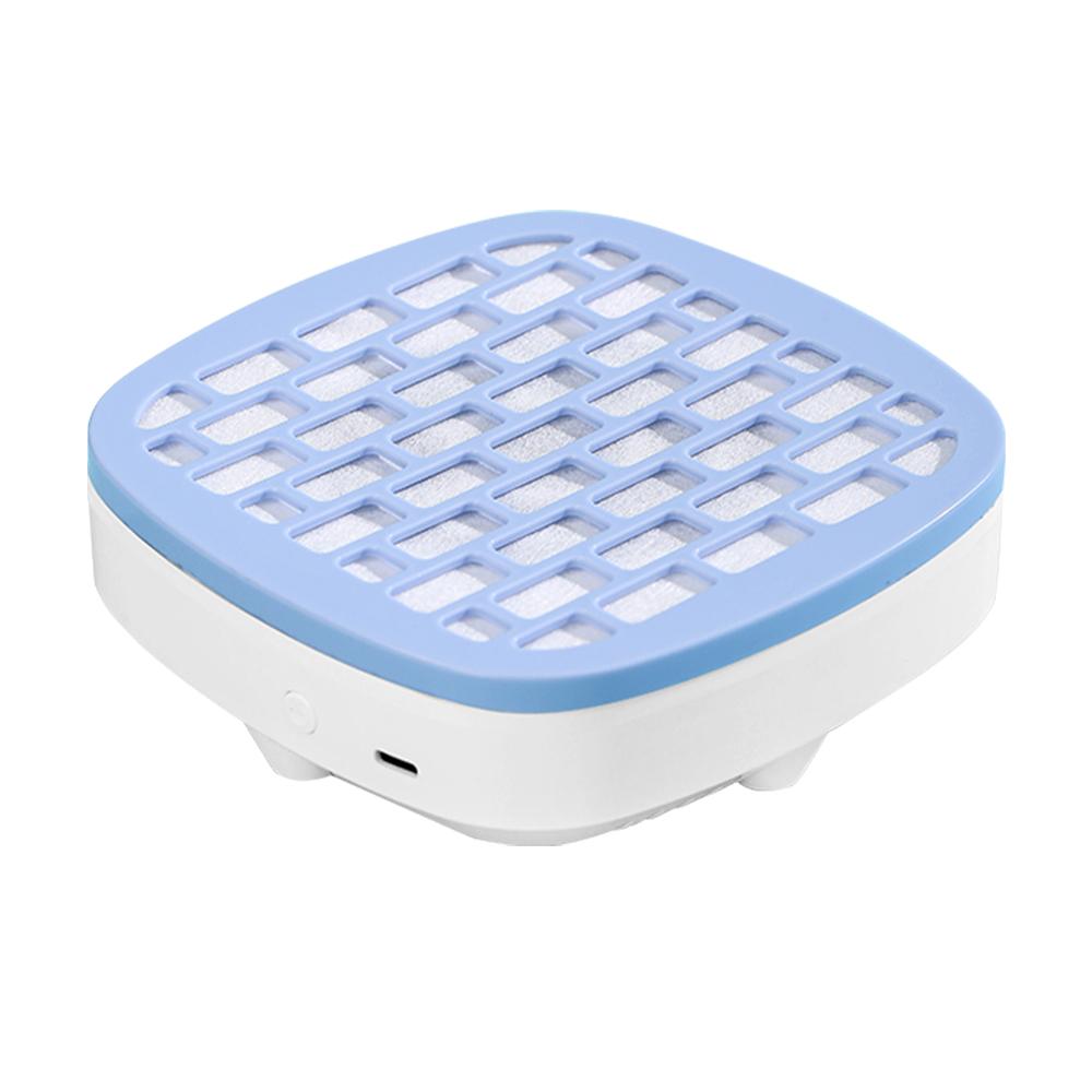 3200 U/min USB Mini Nagelstaubsammler Tragbarer Nagelstaubabsauger Nagelstaubsauger Ventilator Nagelkunst Maniküre Ventilator mit Filter blau