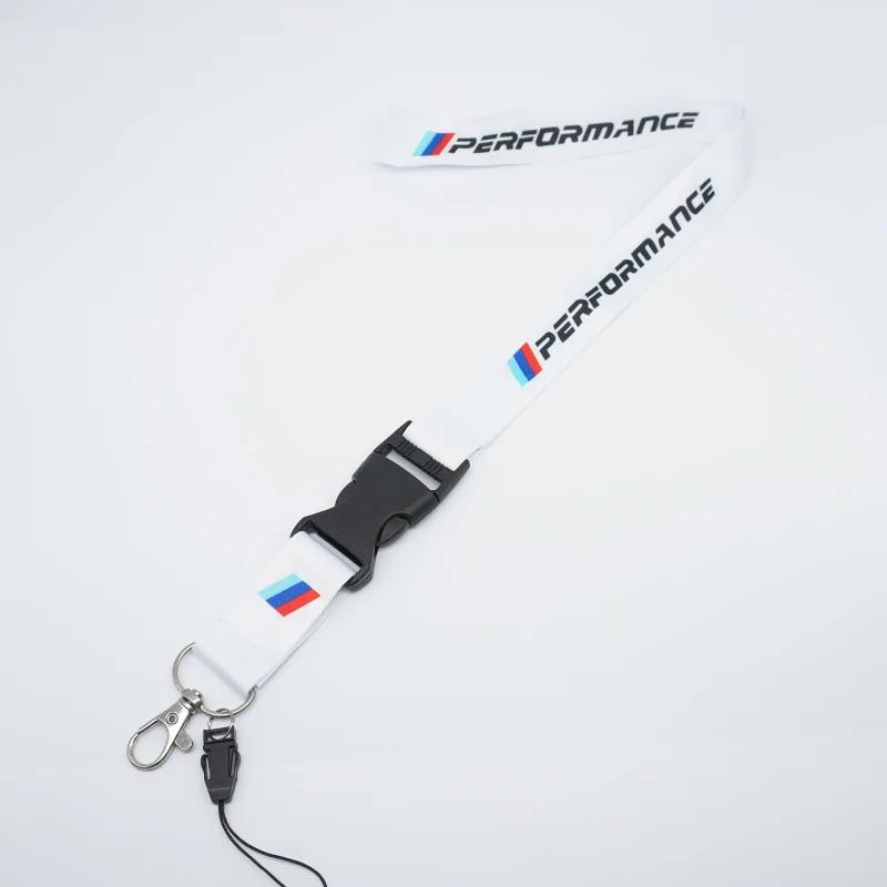Autoaufkleber Heiß 2025 Lanyard Nylon Autoemblem Schlüsselanhänger Arbeitskarte Ausweis Handy Schlüsselanhänger für BMW m Performance e90 e60 e46 Auto-Sty for bmw