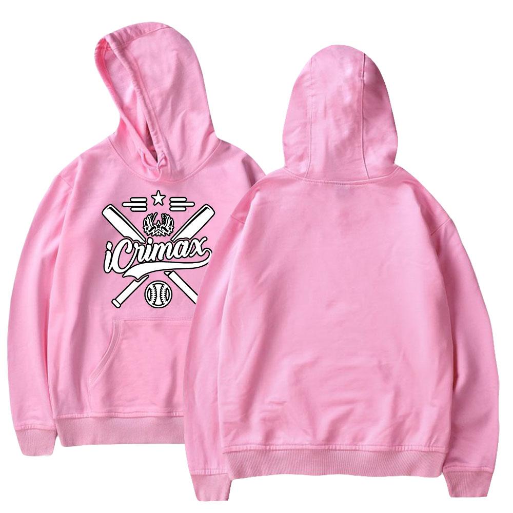 Mode für Fans von Icrimax, grafisch bedrucktes Sweatshirt, Outdoor-Sport, Cosplay-Pullover, Kapuzenpullover, Cosplay-Kostüm S rosa