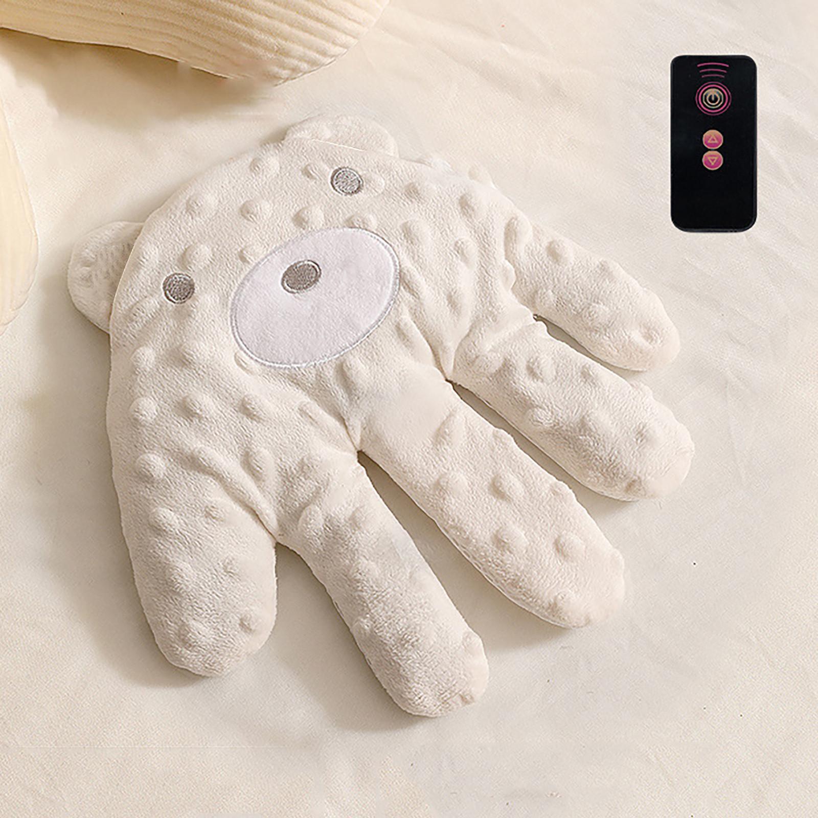 Baby-Streichelspielzeug, Elektrisches Baby-Handkissen, Baby-Schreckschutzkissen, Baby-Einschlafhilfekissen, Baby-Beruhigungshandkissen, Für Babys One Size beige