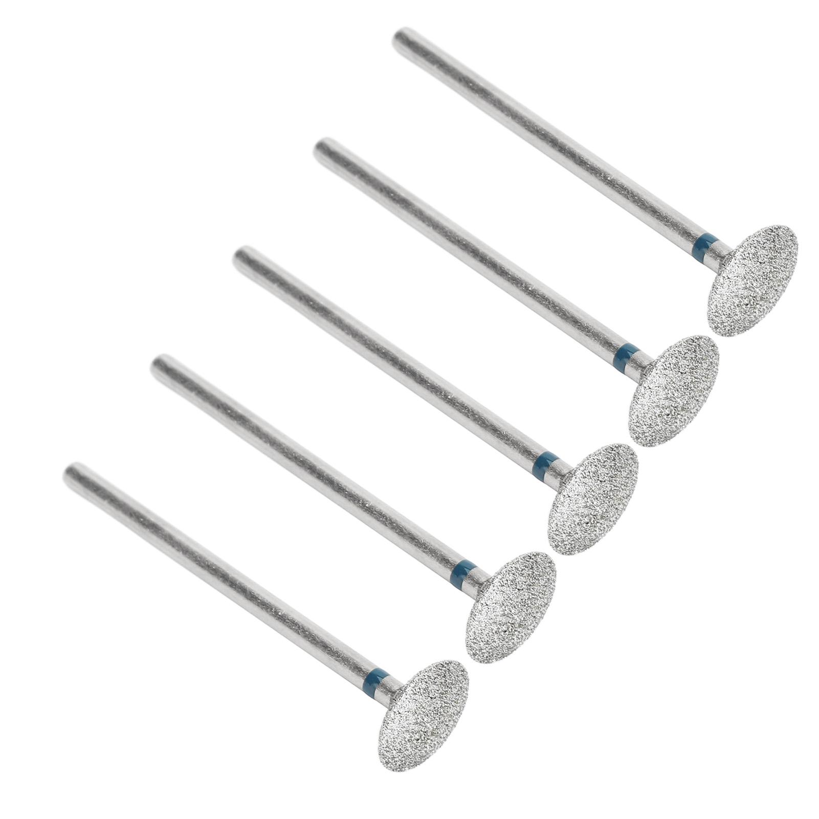 5 Stück Nagelhautentferner Nagelbohrer Bit Vielseitig Robust Raue Oberfläche Nagelbohrer Set für Zuhause