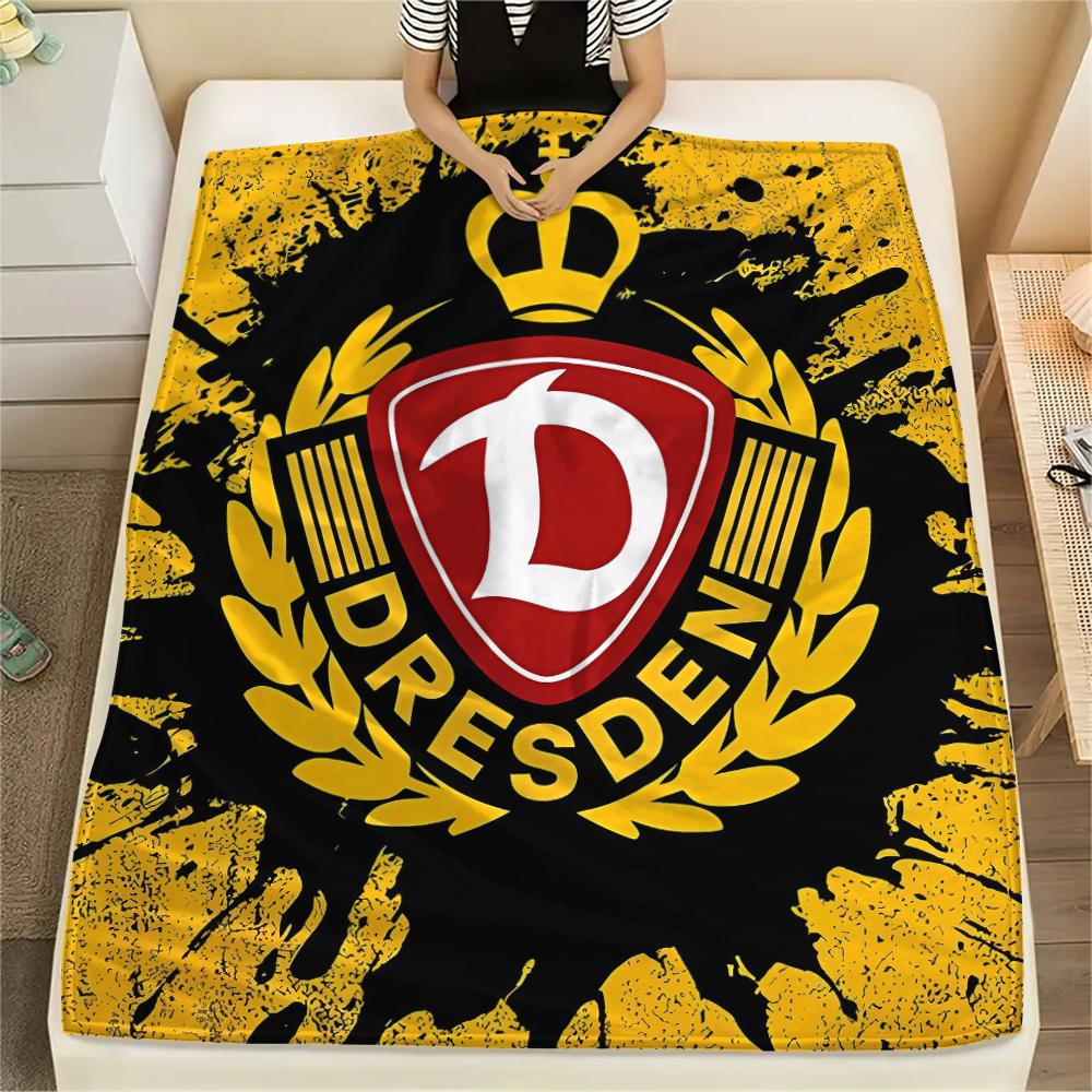 1 Stück SG Dynamo Dresden Druck Flanelldecke, Hohe Qualität für alle Jahreszeiten, Heimdekoration, Wärme und Komfort, Perfekt für Weihnachtsgeschenke 80cm x 120cm