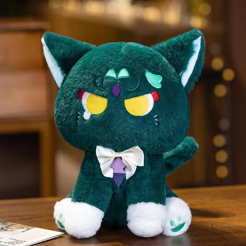 Genshin Impact Game Peripheral Mandrill Cat Doll, großes Plüschtier, süßes Stoffpuppengeschenk, 22 cm, 32 cm, 42 cm 22cm blue