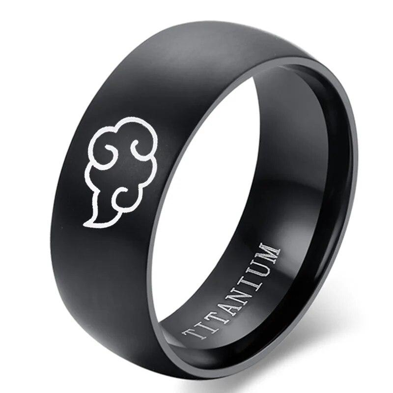 Anime Cosplay Cloud Ringe japanischen Stil Animation Cosplay Ring Edelstahl Schmuck Titan Stahl Herren Ringe 8