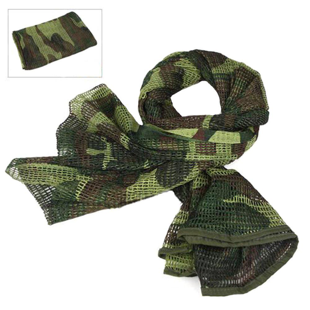 Taktische Tarnung Mesh Schal Militär Männer US Army Soldat Atmungsaktive jagd Schals Verbergen Schal Sniper Gesicht Schleier Schal camouflage