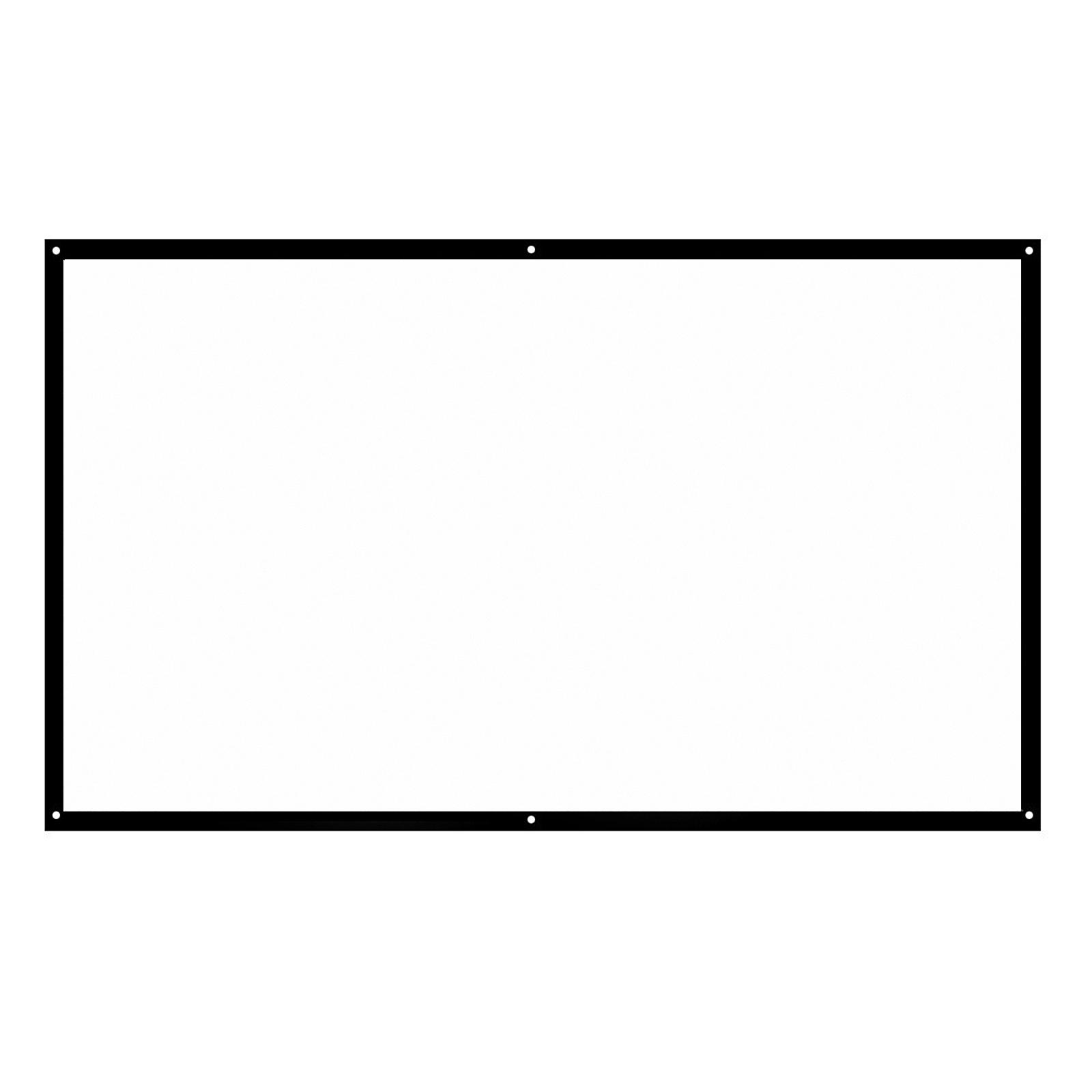 120-Zoll-16:9-Projektorbildschirm, tragbarer HD-Projektionsbildschirm, faltbar, Wandmontage für Heimkino 100-inch