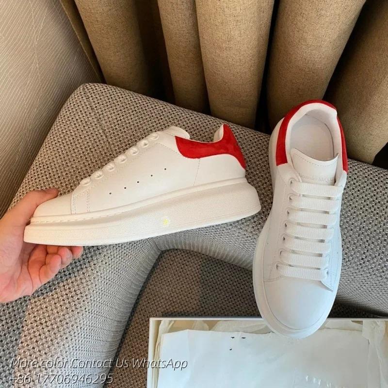 Designer Schuhe Mc quen Sneaker Plateau Sohle Sneaker Leder Sneaker Herren Damen Trainer Gummi Plateau Sohle Schuhe 45 violett