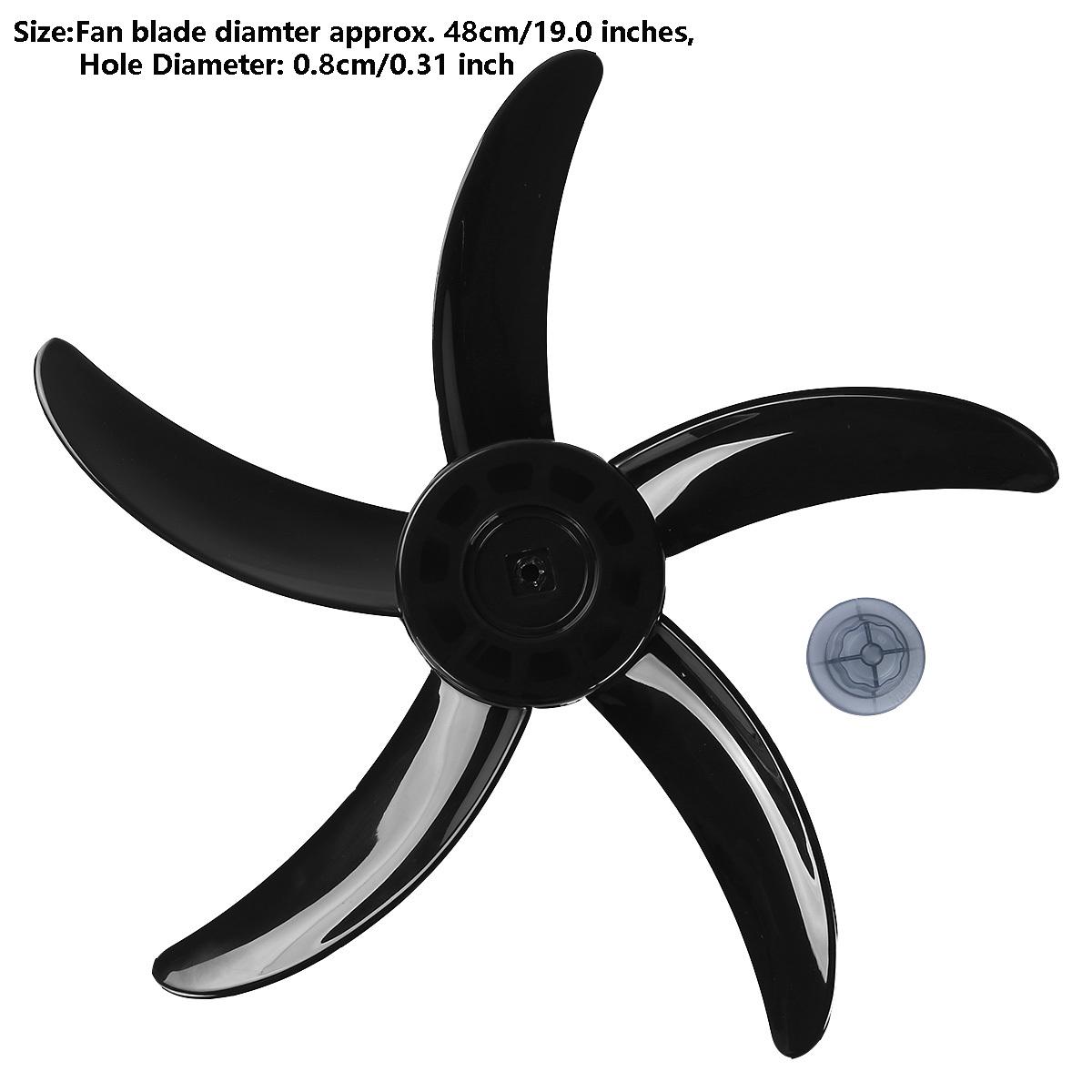 Lüfterflügel, 5 Blätter, Kunststoff-Lüfterflügel, Ersatz für Standventilator im Haushalt, Tischventilator, allgemeines Zubehör 20 inches
