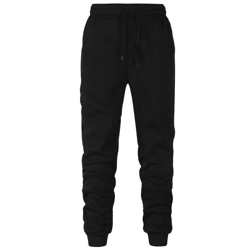 Herren Jogginghose Lose Lange Hosen Jogger Hose Casual Sport Fitness Solide Jogginghose Herren Sweatpants S schwarz
