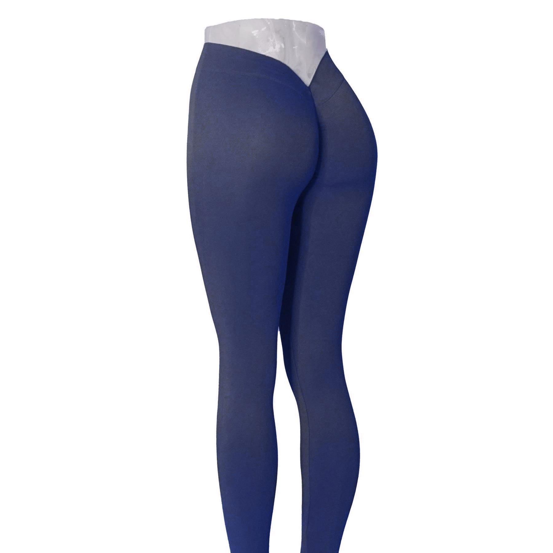 Sexy Scrunch Leggings Push-Up Strumpfhosen Frau Gym Leggings Sport Frauen Fitness Legging Femme Leggins L navy blau
