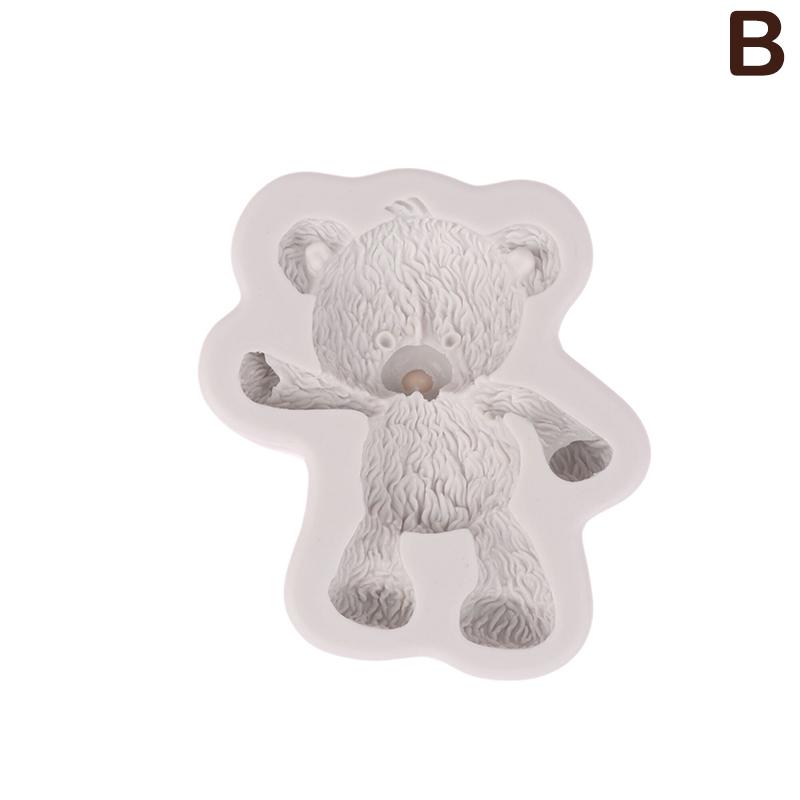 3D Bär Silikonform Fondant Schokolade Süßigkeiten Gelee Form Diy Ton Modell Kuchen Dekorieren Werkzeuge Küchenzubehör Backformen
