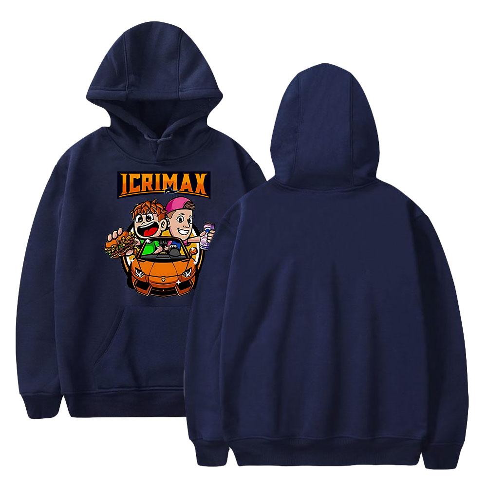Neue Mode Icrimax Print Kleidung Streetwear Männer Hoodies Sweatshirt Mode Mit Kapuze Langarm Pullover Tops XS navy blau
