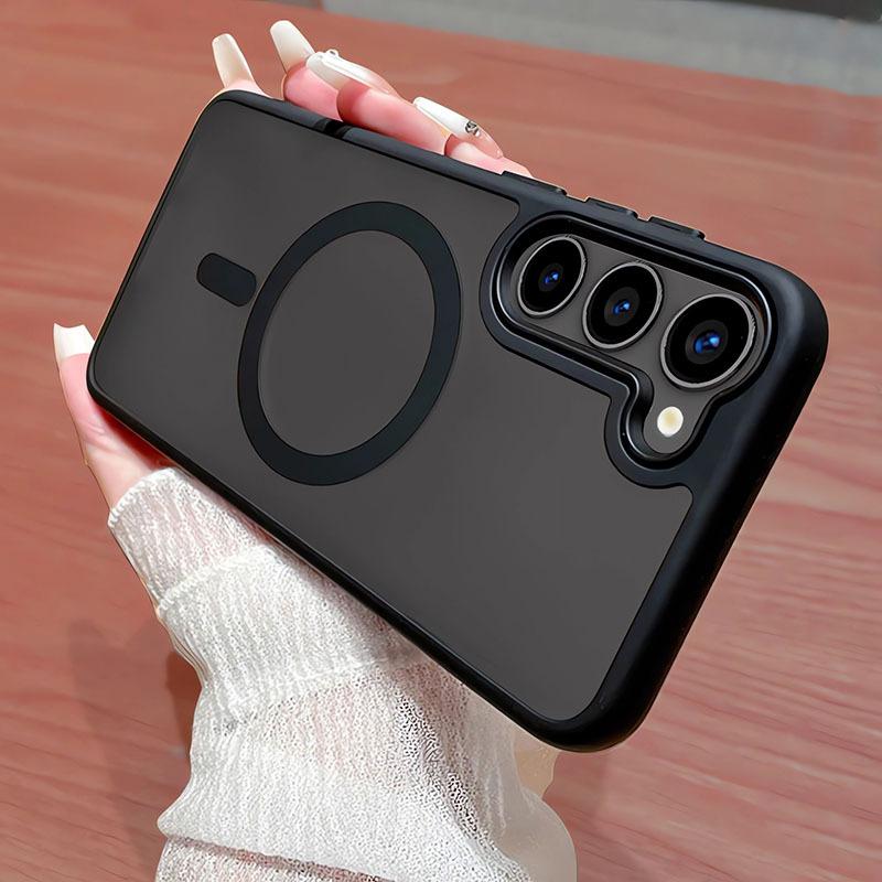 Luxuriöse Neue Matte Durchscheinende Business-Handyhülle für Samsung Galaxy S25 S24 Ultra S23 S22 Plus S20 S21 FE Magsafe Magnetische Hülle For Galaxy S23