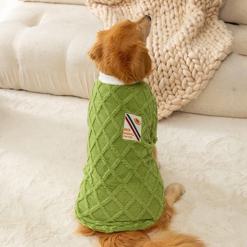 Hundekleidung für große Hunde, warme Winterweste aus Fleece, Hundemantel, Hoodies für Hunde, Golden Retriever, Collie, mittelgroße und große Hunde, Kostüm 3XL beige