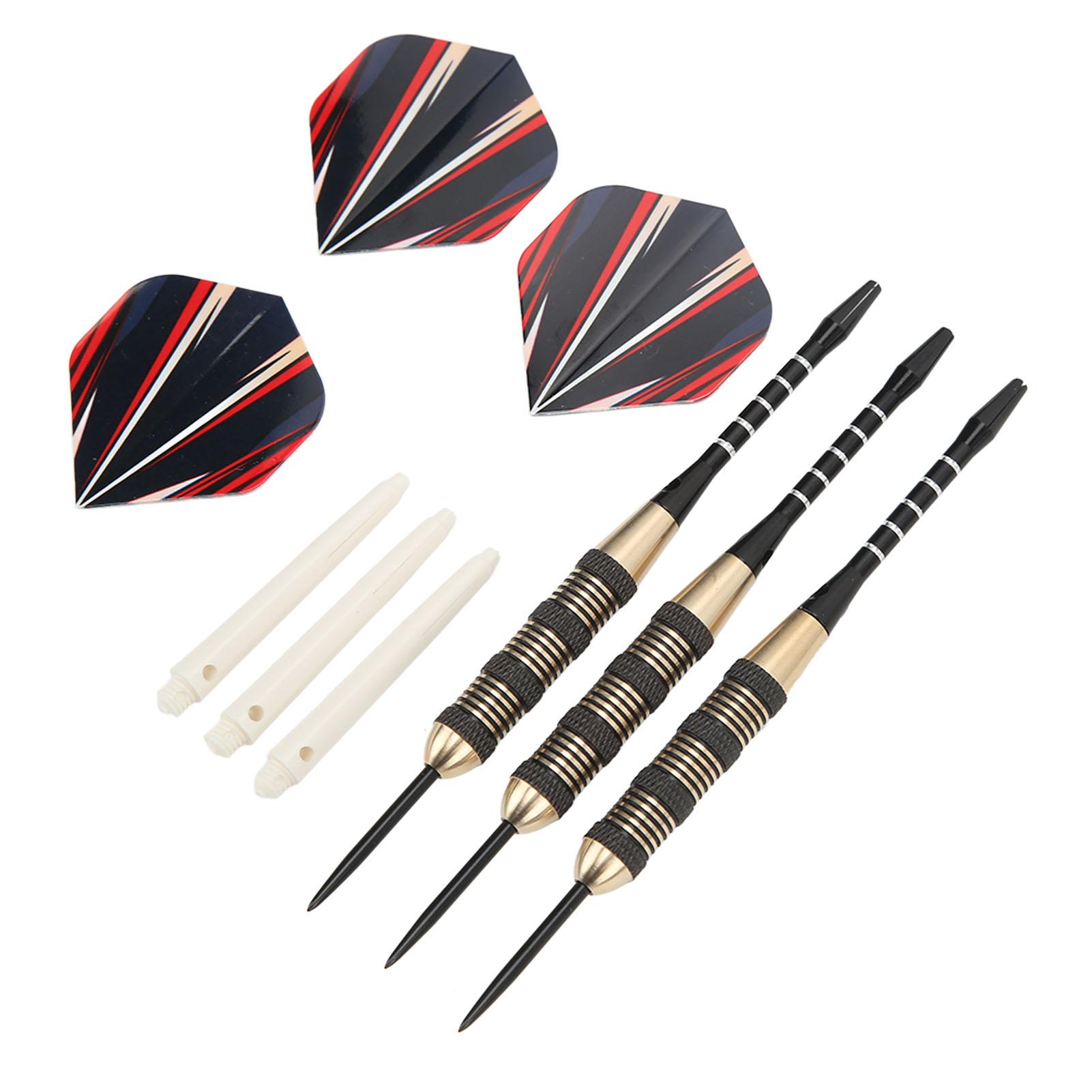 20g 3er Darts Set Professionelle Stahlspitze Kupferschäfte Dart Set für Professionelle Dartspieler