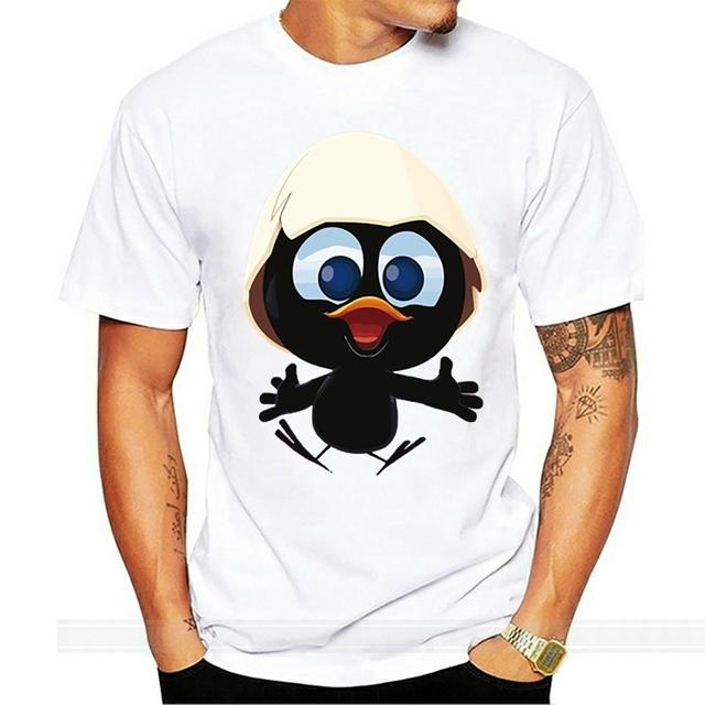 Sonnenlicht T-Shirt große Größe Männer Calimero Männer T-Shirt bemalt lustige T-Shirt Männer T-Shirt L